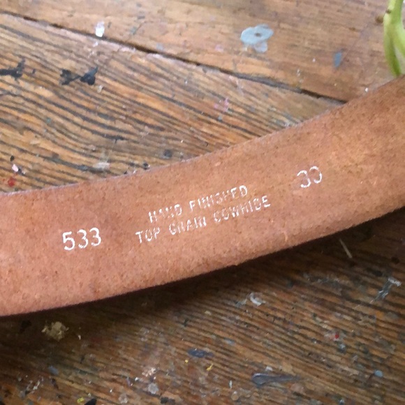 XXS - S, Hand Designed Cowhide Leather Belt - Picture 3 of 5